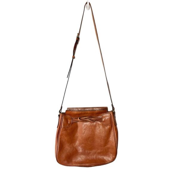 Patricia Nash Cognac Brown Antilly North/South Crossbody Sling Bag - Picture 1 of 13